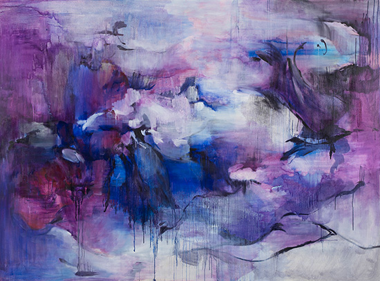 Her Cool Voice Floated 170x230cm oil on linen2014